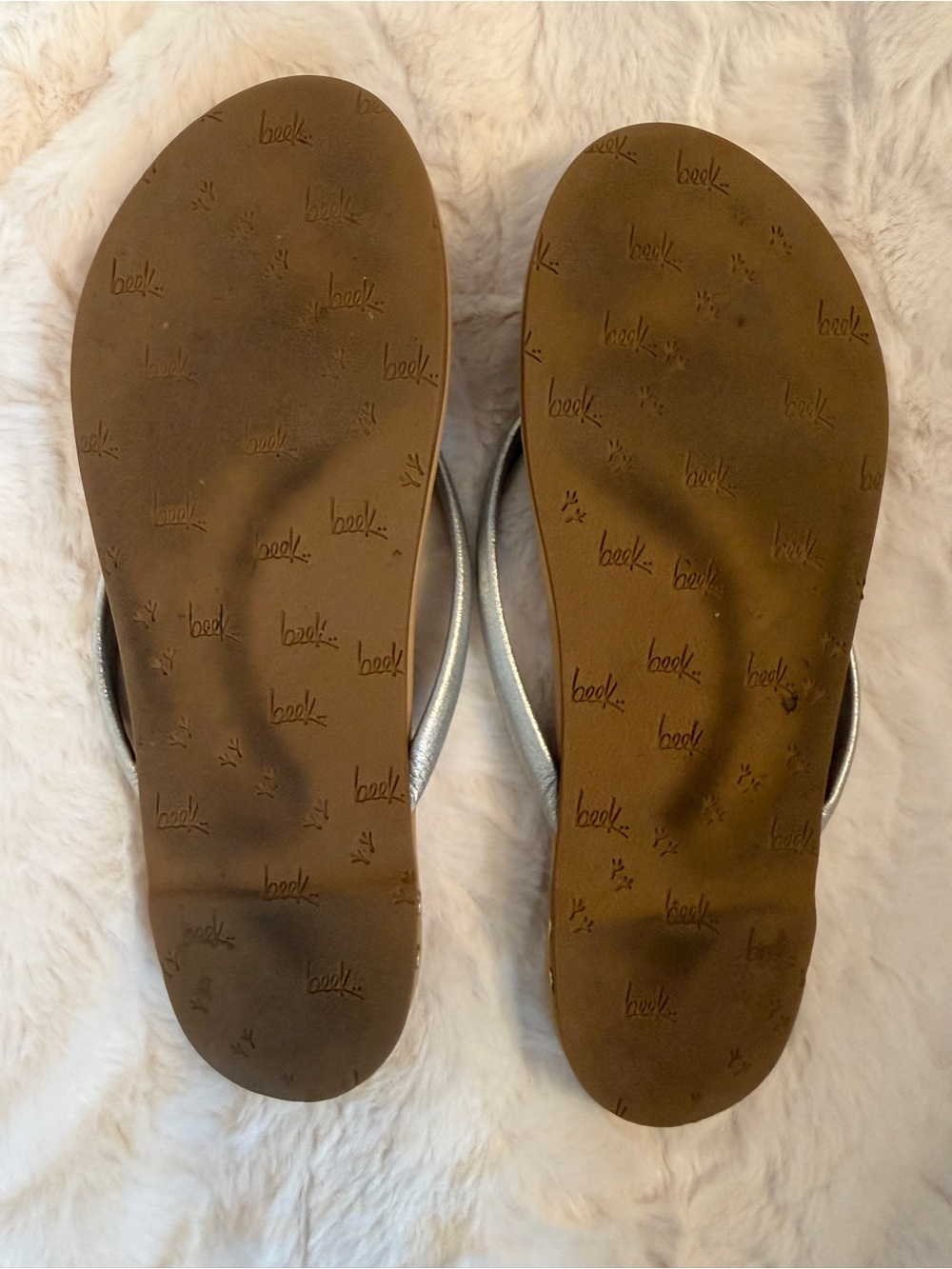 Beek Sunbeam sandals in silver, size 5 - Picture 6 of 7